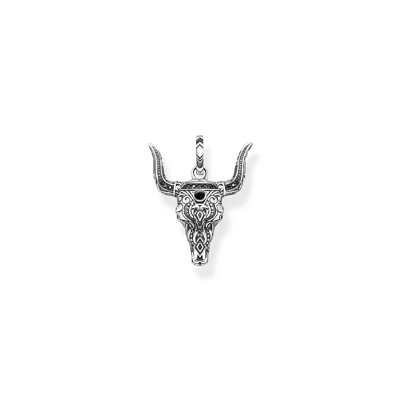 simple crystal earrings Thomas Sabo Pendant Bull's Head Silver