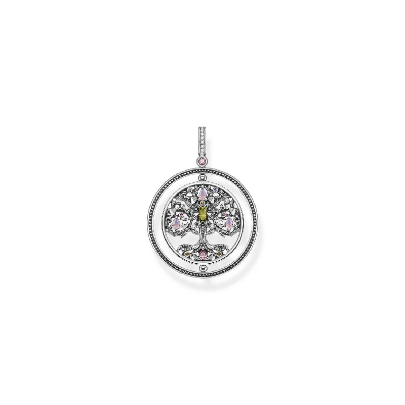 men’s woven leather bracelet Thomas Sabo Pendant Tree Of Love Silver