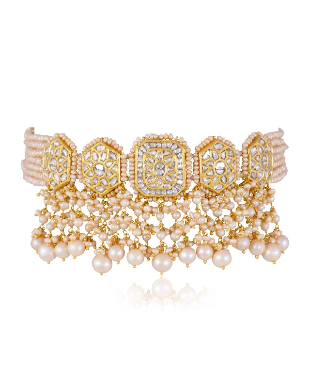 handmade macrame bracelet for men Tosha Polki Choker
