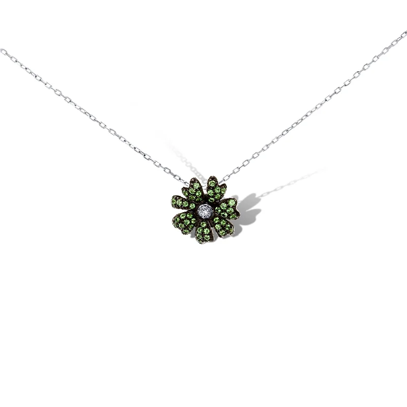 antique filigree wedding band Tsavorite And Diamond Movado Flower Pendant With Chain antique filigree wedding band Tsavorite And Diamond Movado Flower Pendant With Chain