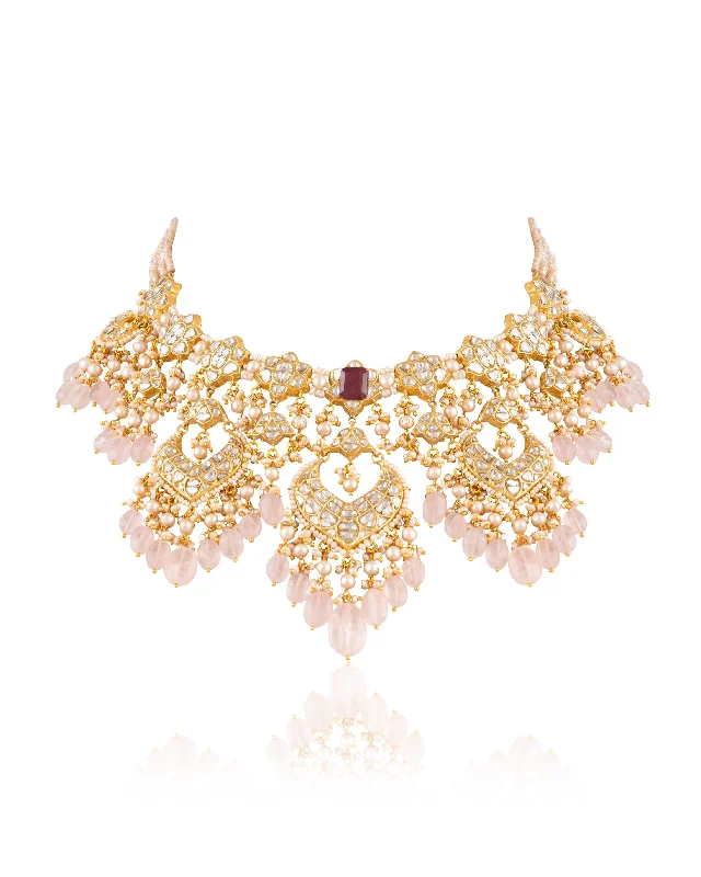 snake chain bracelet gold Vedika Polki Necklace