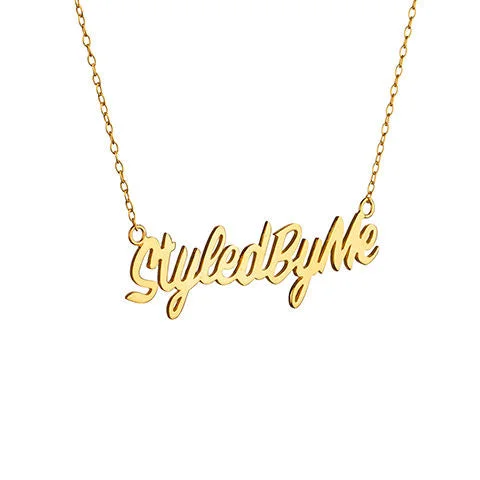 sterling silver braided ring Styled By Me Gold Plated Necklace