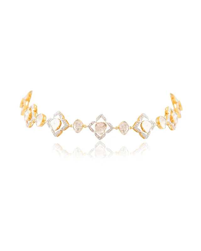 vintage art deco bracelet Vinita Polki And Diamond Choker