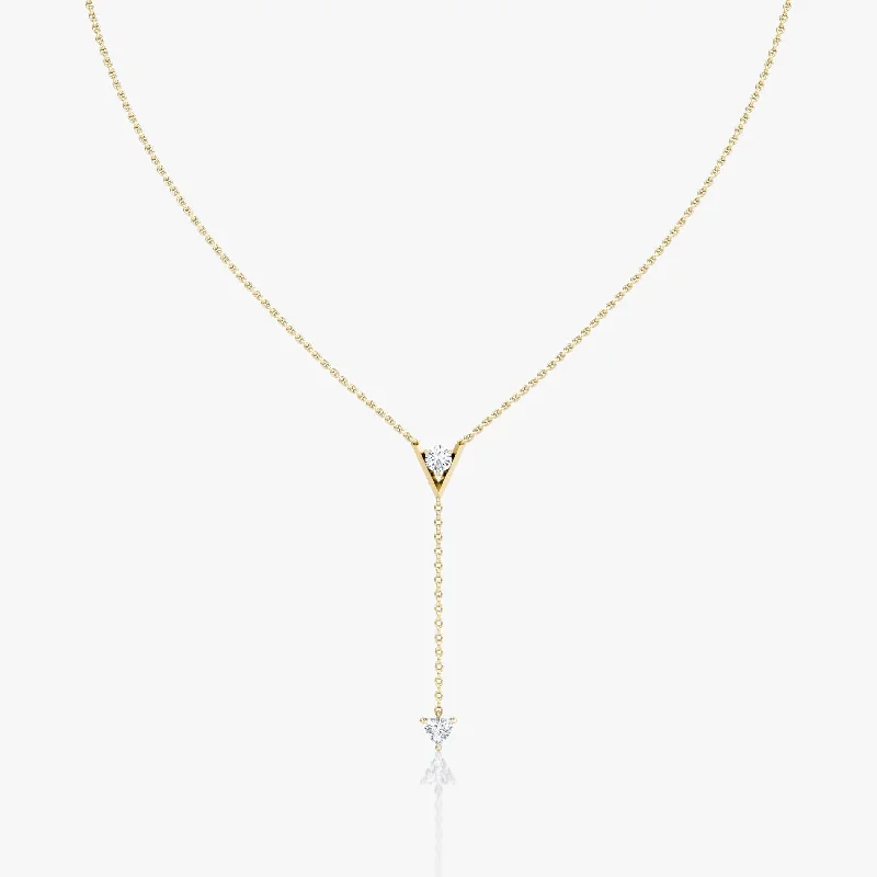 black stainless steel signet ring V Duo Lariat 14K Gold Necklace w. 0.50ct  Lab-Grown Diamonds