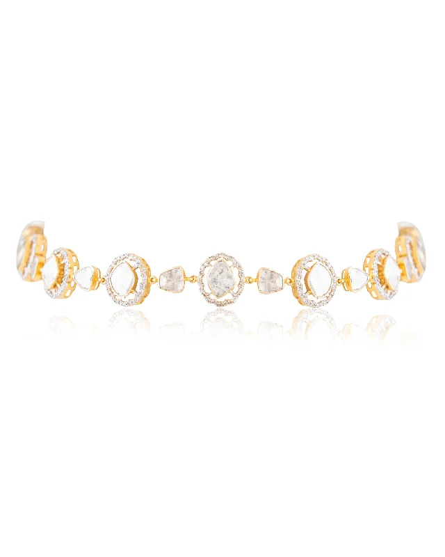 luxury emerald ring platinum Vrutika Polki And Diamond Choker