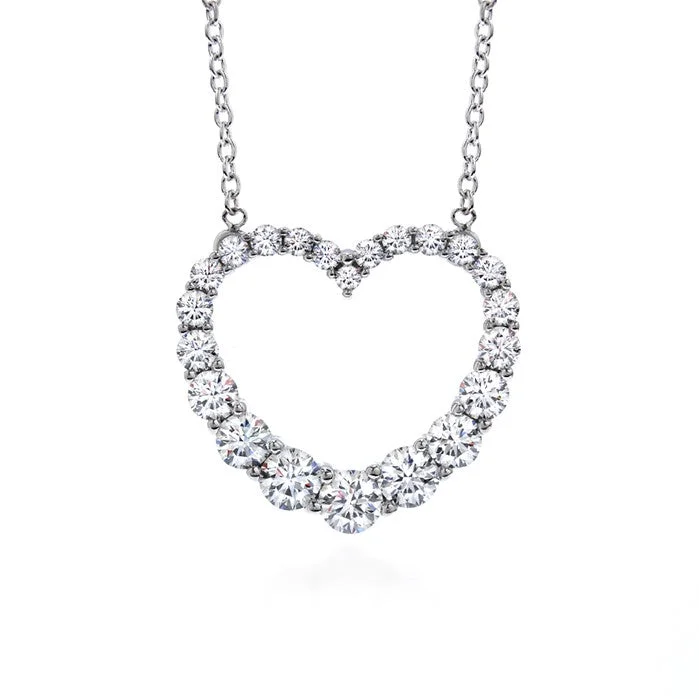 celestial sun and moon earrings Whimsical Graduated Heart Pendant Necklace
