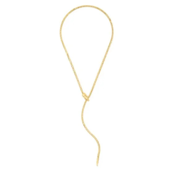 adjustable minimalist wave bracelet Yellow Gold Adjustable Serpent Necklace