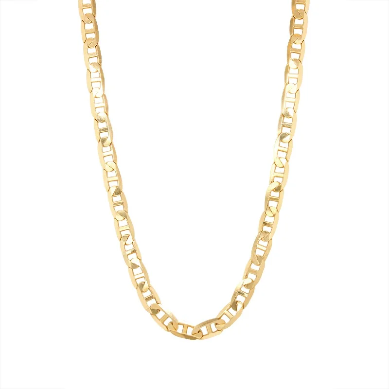 unique diamond eternity band YELLOW GOLD MENS MARINER CHAIN NECKLACE