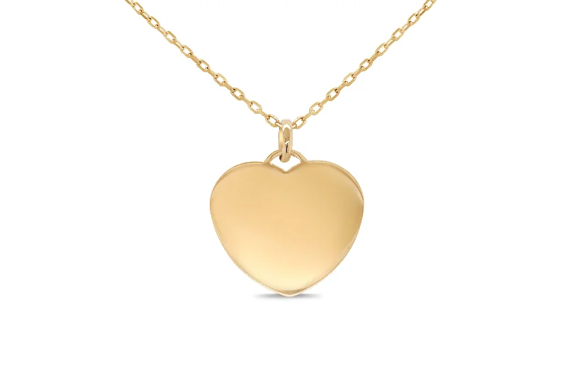 natural jade ring Yellow Gold Heart Disc Pendant