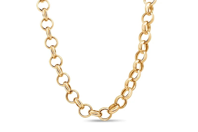 unique promise ring for girlfriend Yellow Gold Link Chain