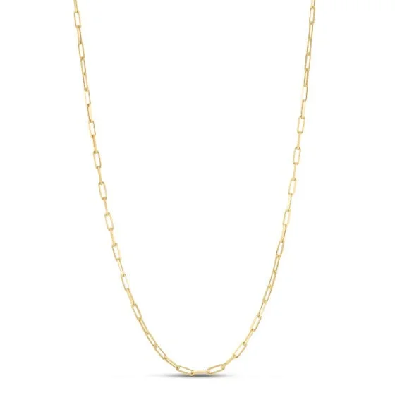 unique emerald green ring Yellow Gold Plated Paperclip Necklace
