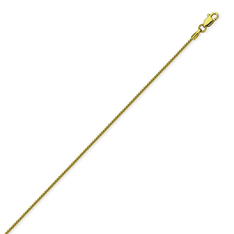gold-plated chain necklace with charms YELLOW GOLD SPARKLE CHAIN