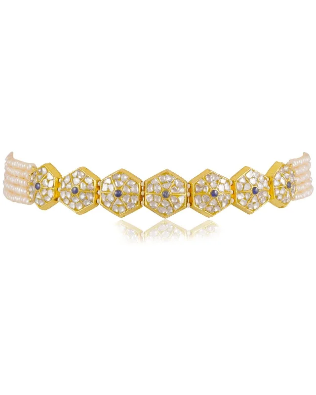 Celtic knot wedding band Zalika Polki Choker
