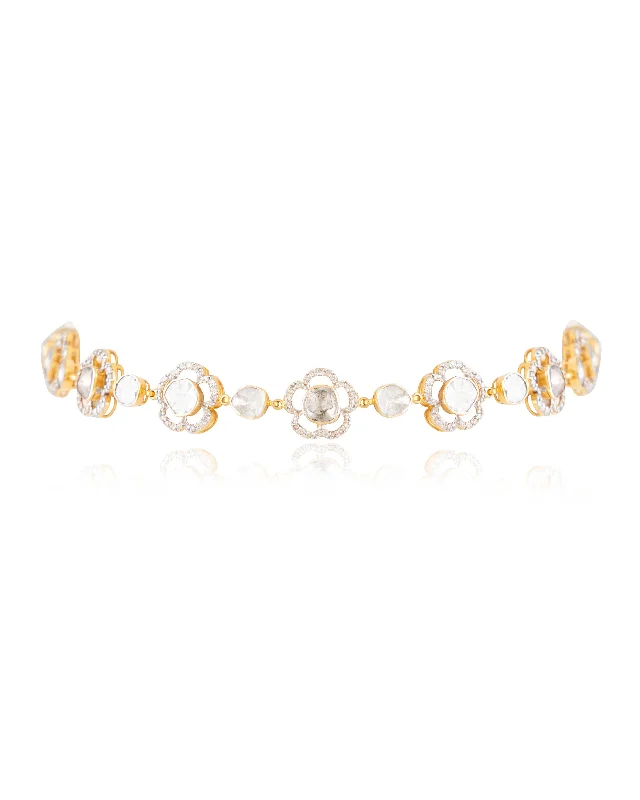 moonstone engagement ring boho Zonia Polki And Diamond Choker